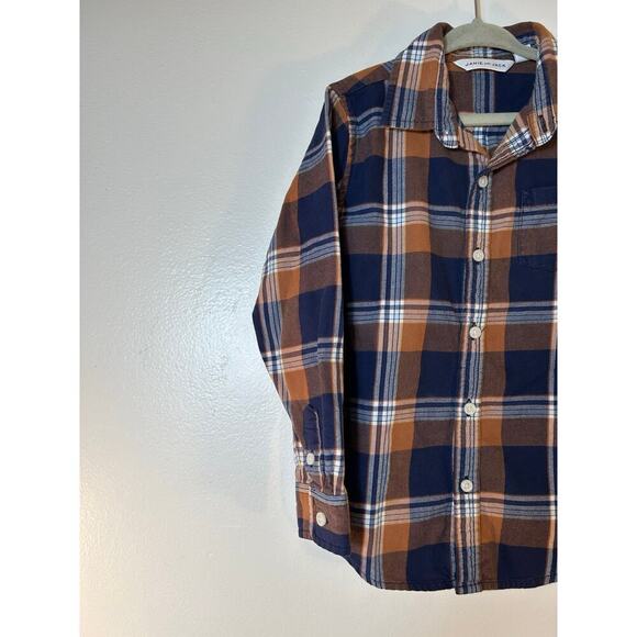 JANIE & JACK Boy’s Plaid Flannel Shirt / Size: Small - Picture 5 of 7